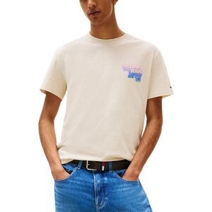 Tommy Hilfiger Jeans Beige Recycled Cotton Men's T-Shirt